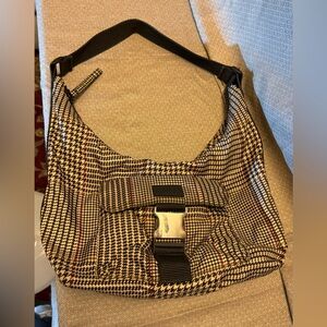 Ralph Lauren Brown and tan Houndstooth Bag